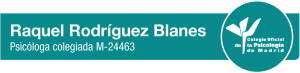 logotipo Colegio de Psicología de Madrid, Raquel Rodríguez Blanes